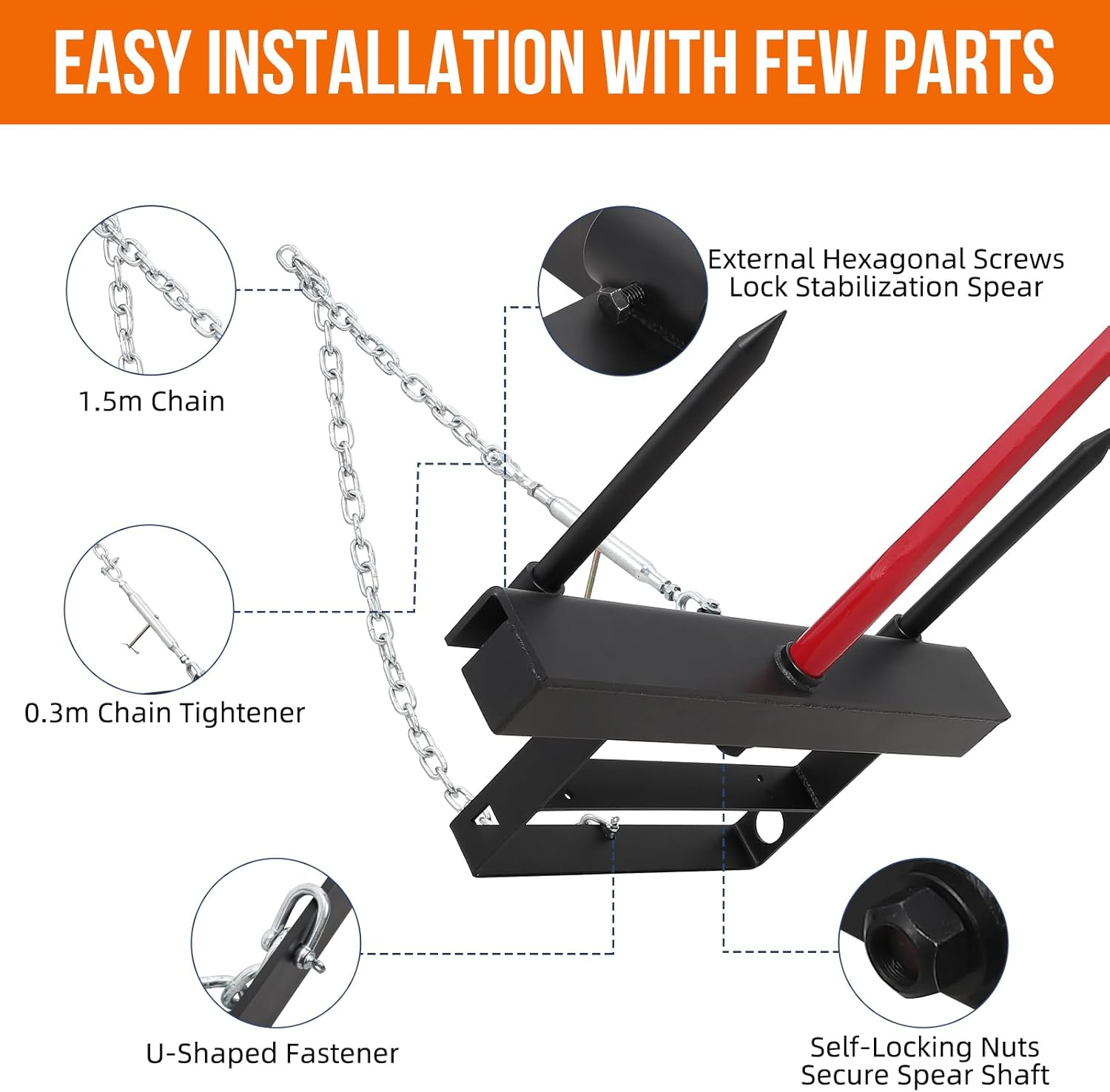 CF-HSS-39-4000 Skid Steer Loader Tractor Attachment with 39