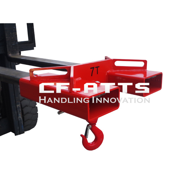CF-ATTS Forklift Lifting Hook with Swivel Hook and Two Large T-Screws,6600lbs Capacity Forklift Lifting Hoist