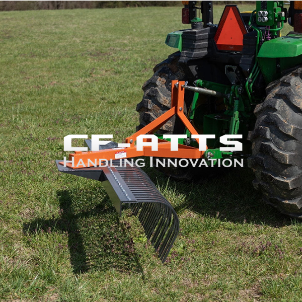 Titan Attachments 3 Point 1200 mm Landscape Rake for Compact Tractors