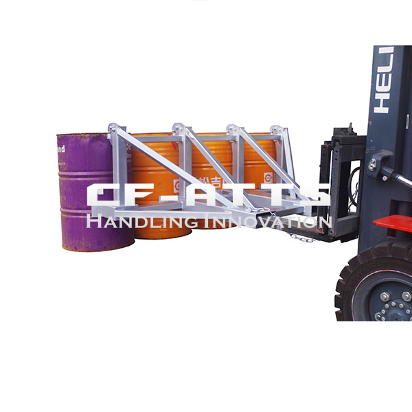 Four Drums Lifting Once Forklift Attachments Drum Handling