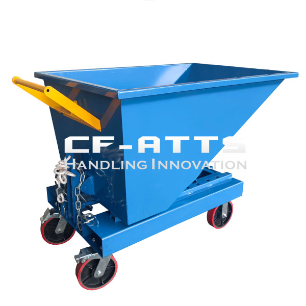 Type CF-TSH Tipping Skip with Handle And Casters