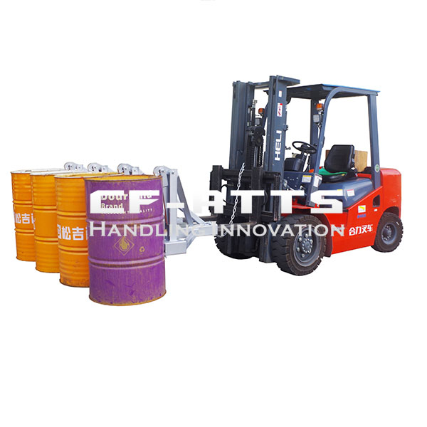 Four Drums Lifting Once Forklift Attachments Drum Handling