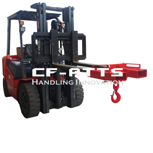 CF-ATTS Forklift Lifting Hook with Swivel Hook and Two Large T-Screws,6600lbs Capacity Forklift Lifting Hoist